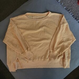 American Eagle Outfitters Women's Light Orange Sweater